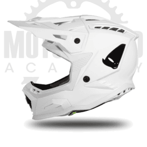 Casco UFO Echus blanco con marca de agua Motoffroad Academy