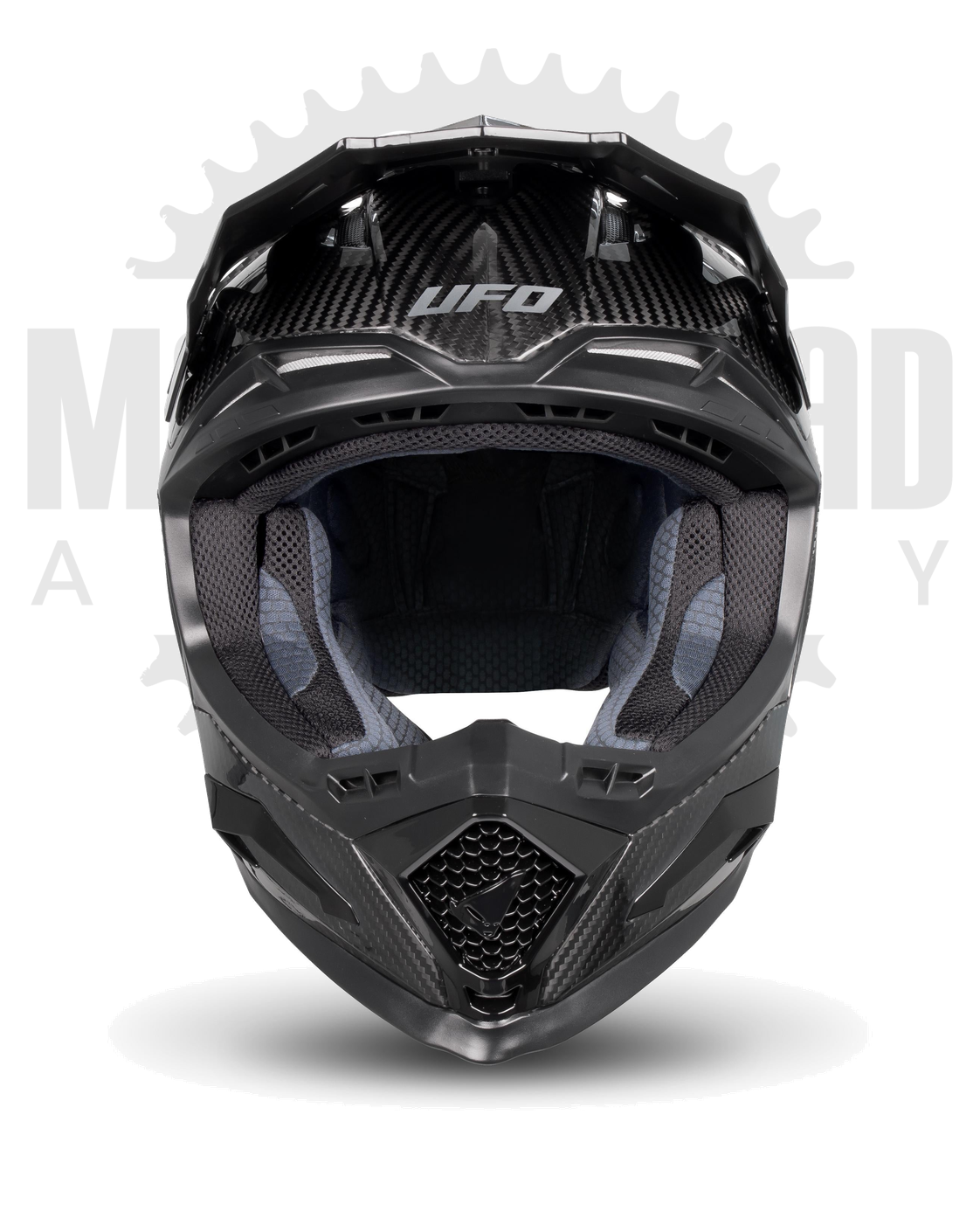 Casco UFO Echus X Carbon con marca de agua Motoffroad Academy